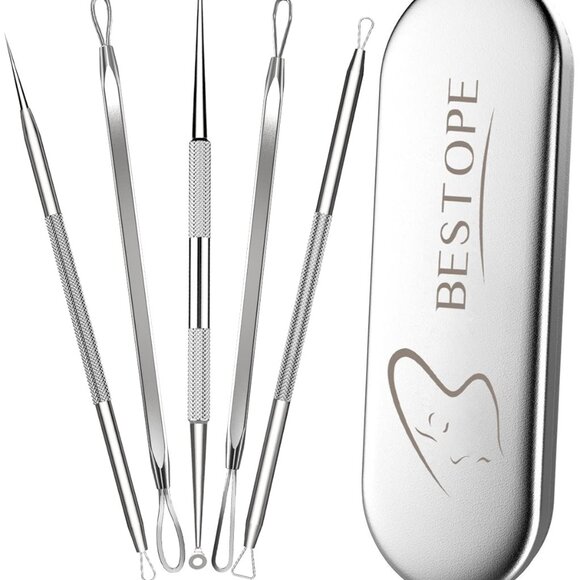 BESTOPE Blackhead Remover Blackhead Removal Pimple Comedone Extractor Tool - Tre - Picture 1 of 5